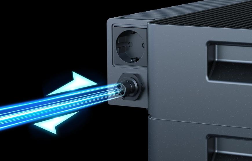 Maksymalny przepływ energii dzięki dwukierunkowemu falownikowi 2,2 kW